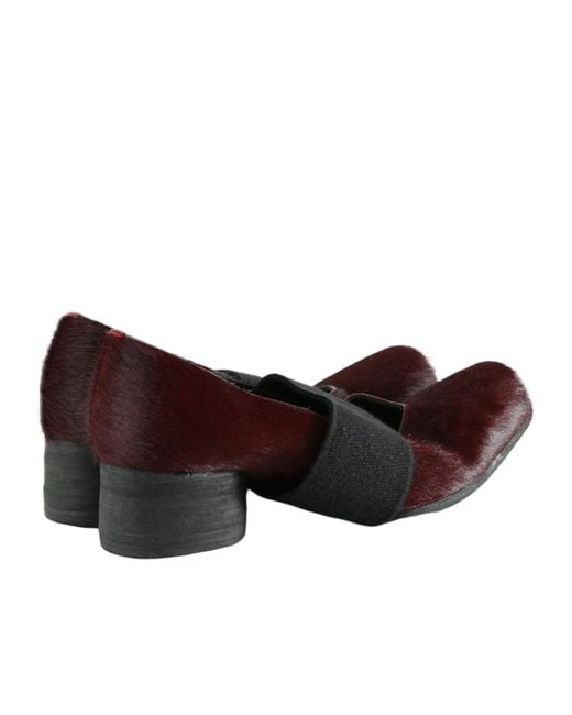 Uma Wang Brown Square-Toe Ballet Flats