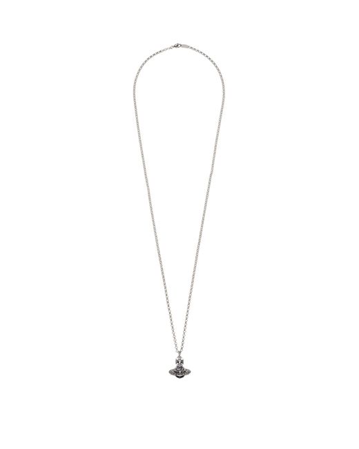 Vivienne Westwood White Orb Pendant Necklace for men
