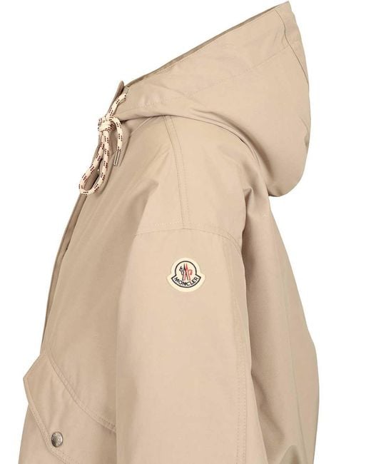 Moncler Natural Eucalyptus Hooded Short Jacket