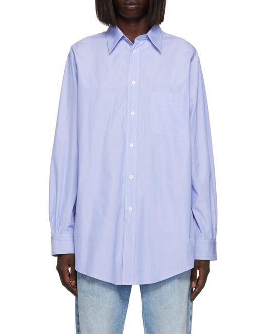Maison Margiela White Long-Sleeved Buttoned Shirt