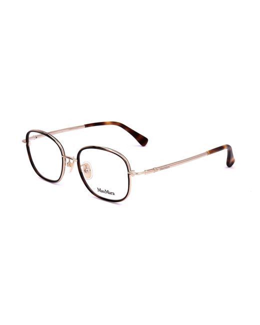Max Mara Black Rectangle Frame Glasses