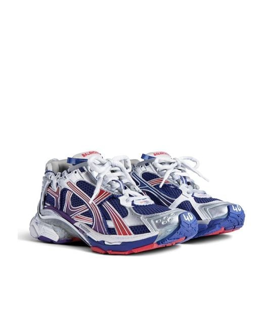 Balenciaga Blue Gradient Runner Sneakers for men