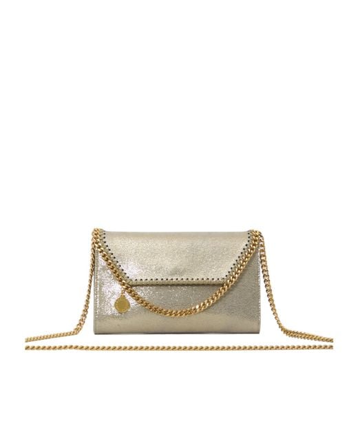 Stella McCartney White Falabella Wallet On Chain Crossbody Bag