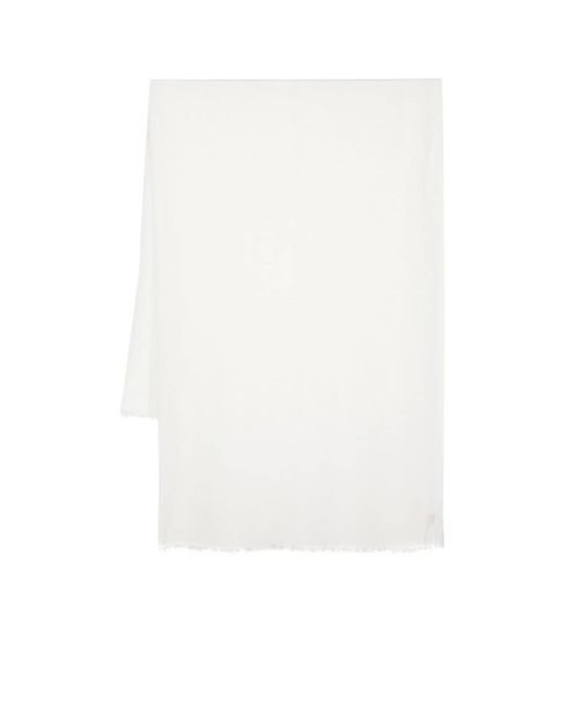 Destin White Rectangular Scarf for men