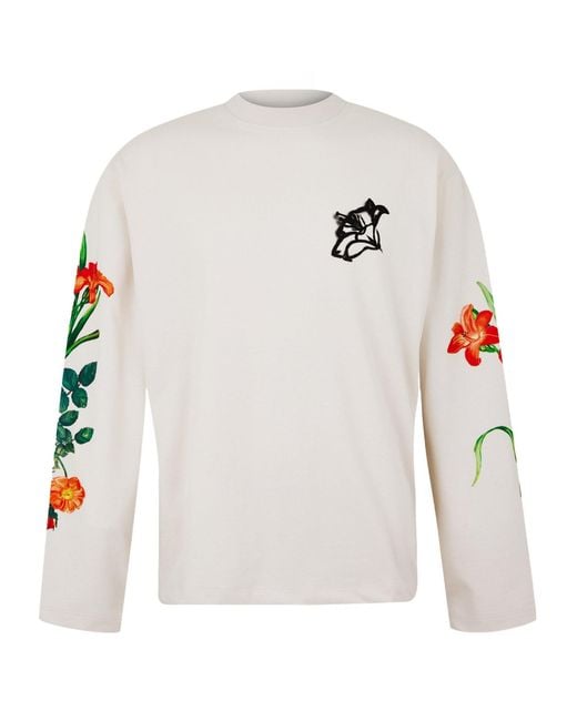 Boss Offwhite Crewneck Longsleeve Top for men