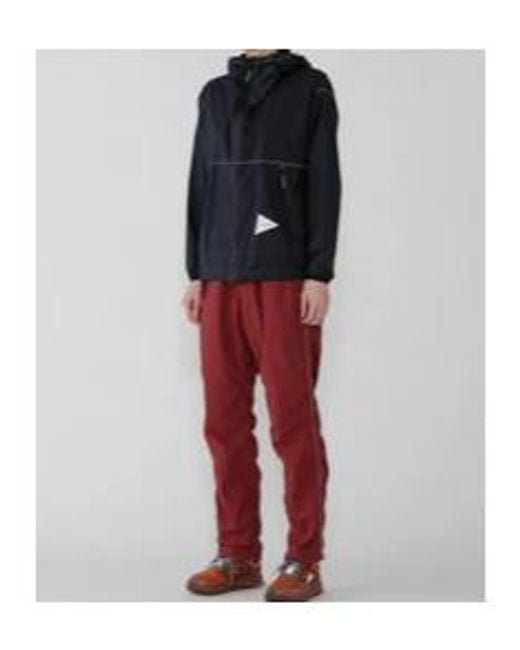 And Wander Black Pertex Windproof Casual Jacket for men
