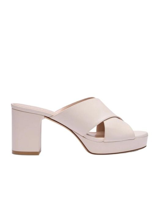 Stuart Weitzman Pink Dayna Platform Slide