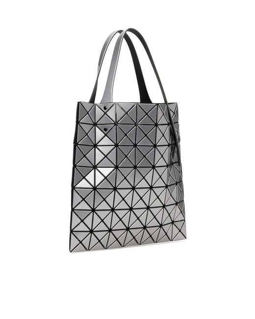 Issey Miyake White Geometric Patterned Shoulder Bag for men