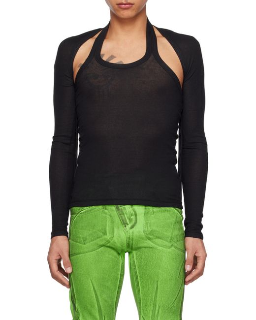 Dion Lee Black Modular Open-Back Top for men