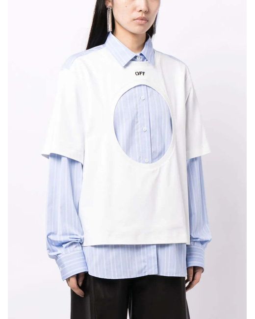 Off-White c/o Virgil Abloh White Long-Sleeved Shirt