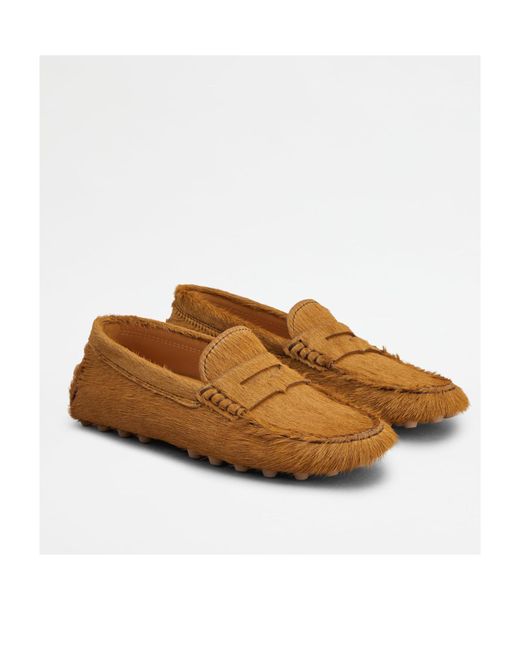 Tod's Brown Gommino Slip-On Loafers