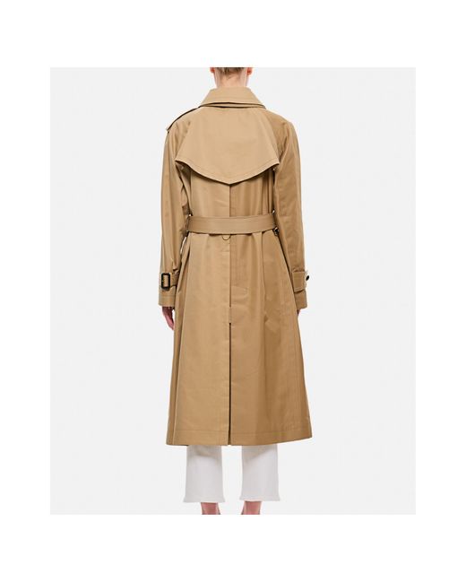 Sacai Metallic Double Breasted Trench Coat