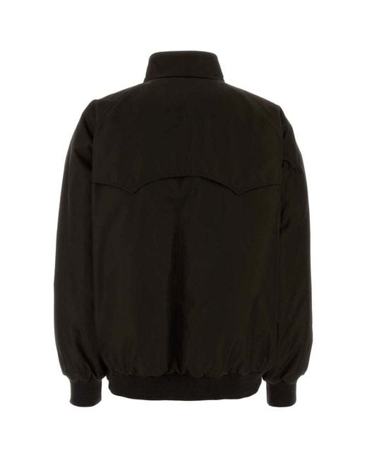Prada Black Re-Nylon Bomber Jacket