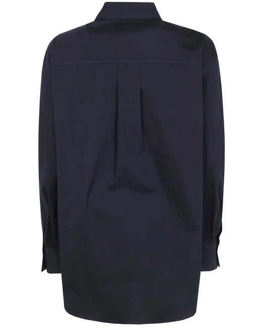Brunello Cucinelli Blue Long-Sleeved Shirt