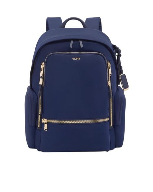 Tumi Blue Celina Logo-Plaque Zip-Fastening Backpack