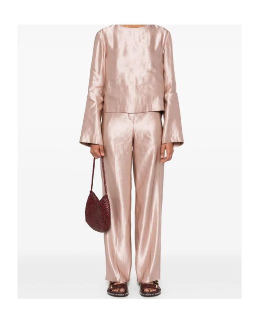 Loulou de Saison Pink Back-Zip Top