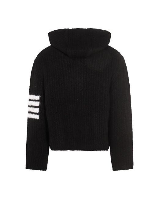 Thom Browne Black Logo Detailed Jacket for men