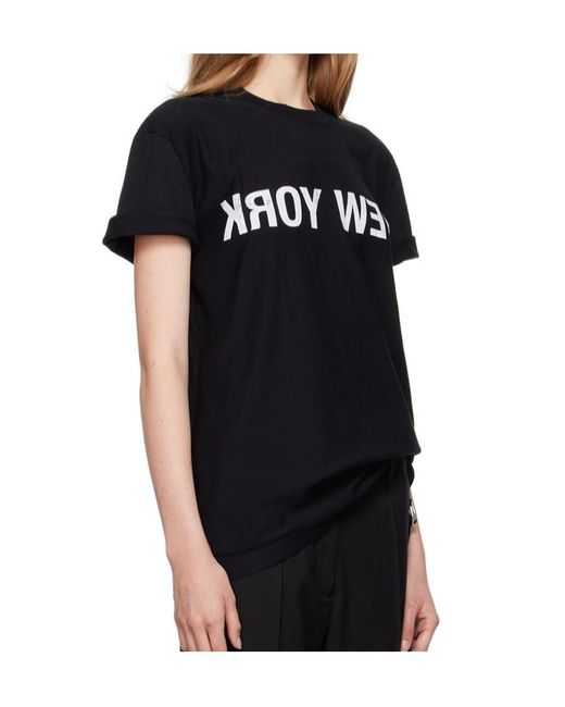 Helmut Lang Black New York Seatbelt T-Shirt for men
