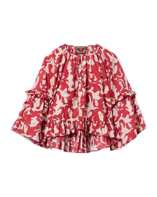 LaDoubleJ Red X Mother Boho Blouse