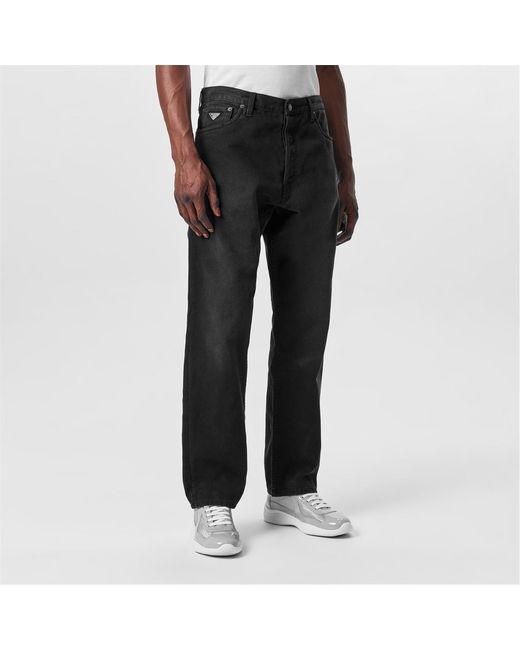 Prada Black Straight Jeans for men