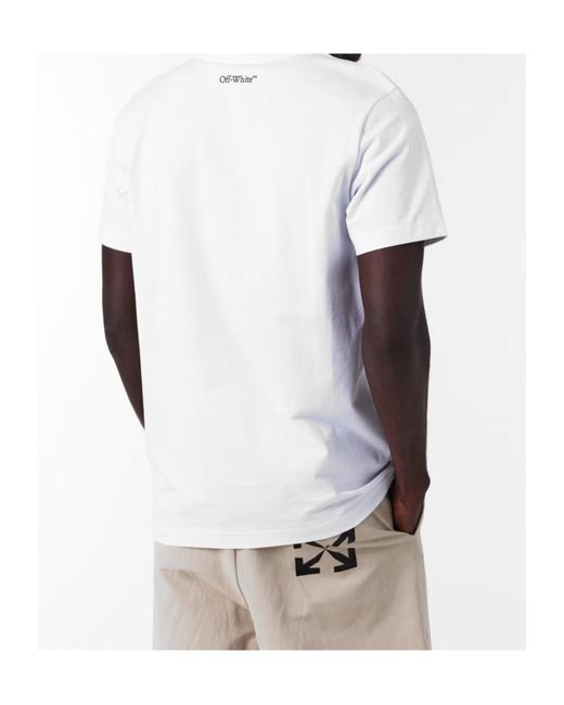 Off-White c/o Virgil Abloh White Logo Crew Neck T-Shirt for men