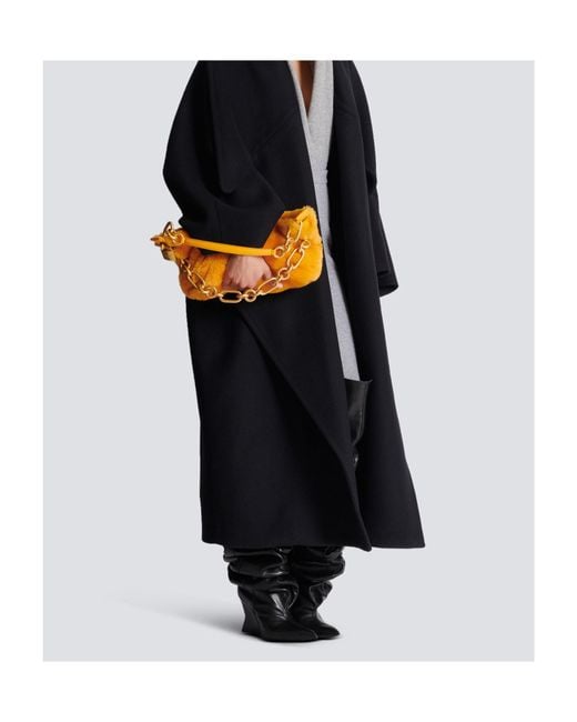 Balmain Orange Medium Sync Bag