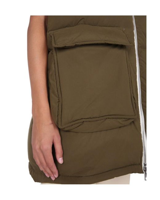 Sunnei Brown Removable Sleeved Puffy Down Jacket for men