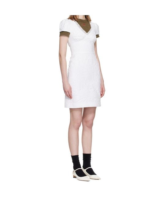 ShuShu/Tong White Crinkled Dress