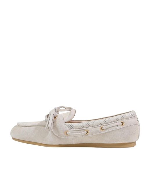 Liu Jo White Tassel Flat Loafers