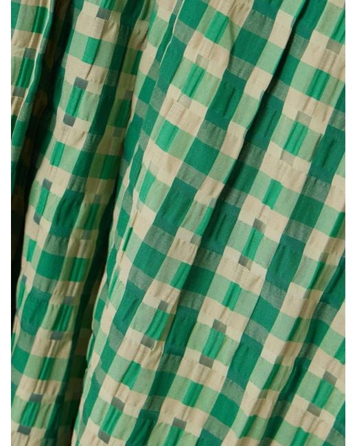 Rosie Assoulin Green Halterneck Midi Dress
