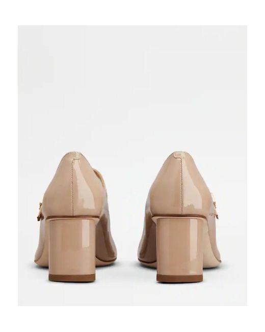 Tod's Natural T-Bar Pumps