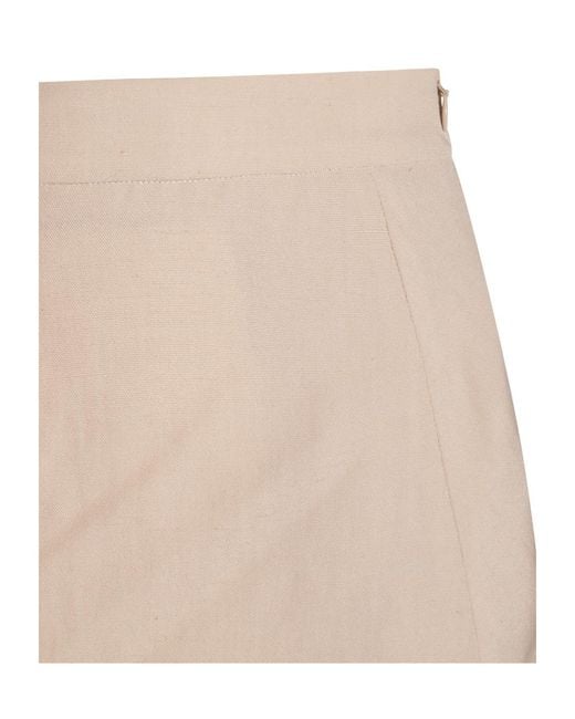 Fabiana Filippi Natural A-Line Skirt