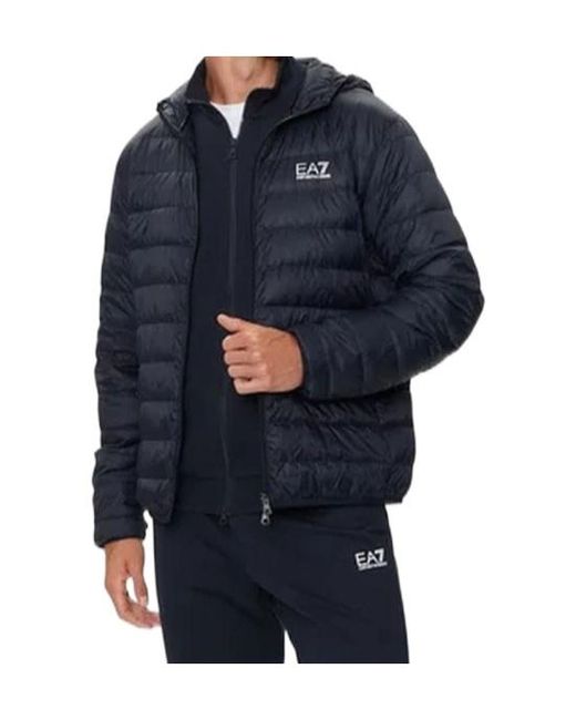 EA7 Blue Core Identity Packable Down Jacket for men