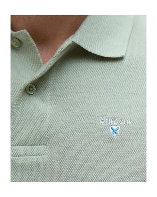 Barbour Green Sports Polo Shirt for men