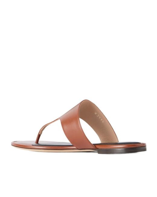 Tom Ford Brown Thong Flat Slide Sandals