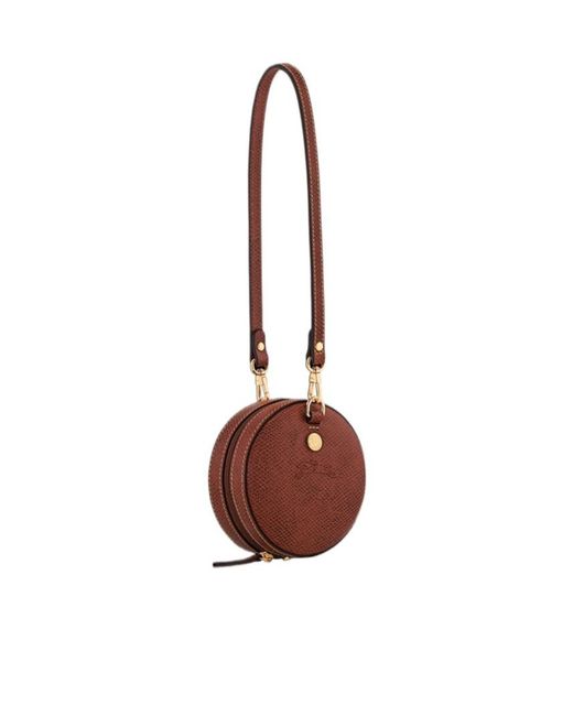 Longchamp White Epure Mini Round Shoulder Bag