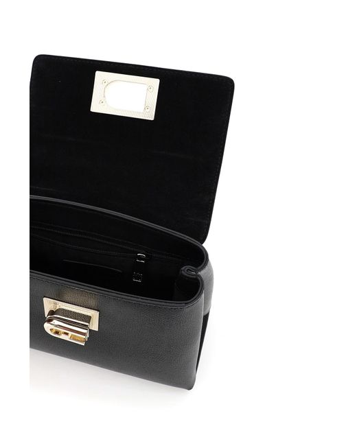 Furla Black 1927 Twist-Lock Mini Tote Bag