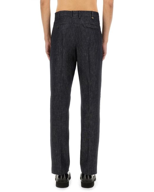 Pt Pantaloni Black Pt Torino Tailored Pence Pants for men