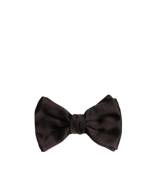 Giorgio Armani Black Adjustable Bow Tie for men