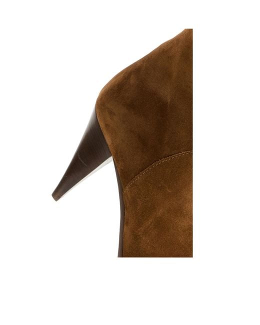 Casadei Brown Cone-Heel Knee-High Boots