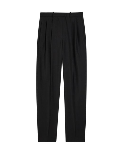 Givenchy Black Wool And Mohair-Blend Trousers