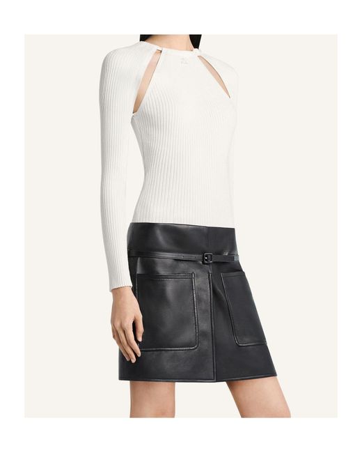 Courreges White Long-Sleeve T-Shirt