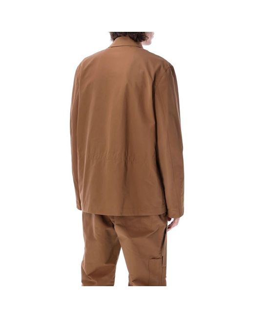 Helmut Lang Brown Long-Sleeved Casual Jacket for men