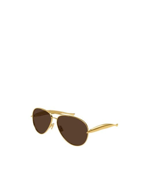 Bottega Veneta Multicolor Aviator Sunglasses