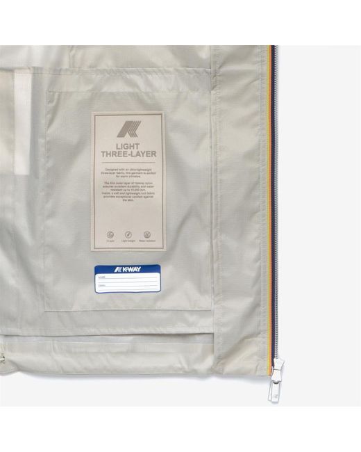 K-Way Gray Hooded Pocket Jacket for men