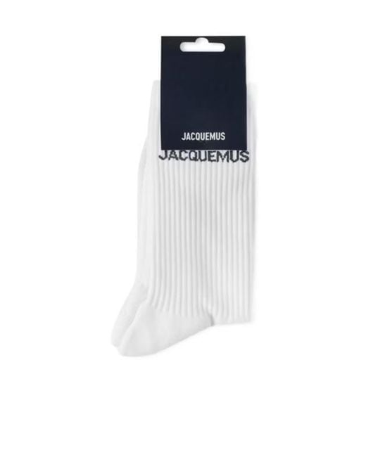 Jacquemus Blue Logo Socks