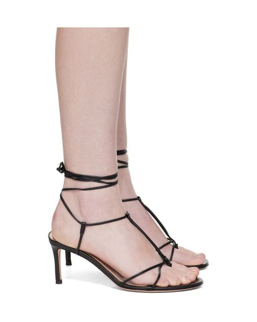 Gianvito Rossi Pink Strappy Nappa High Heel Sandals