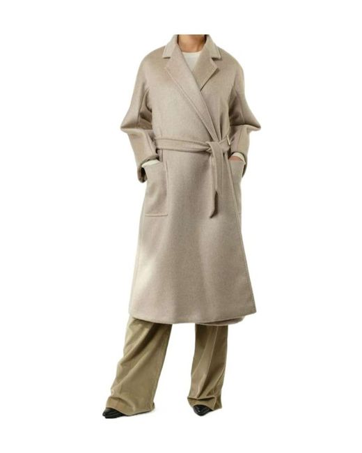 Max Mara Natural Double-Sided Ludmilla Icon Coat