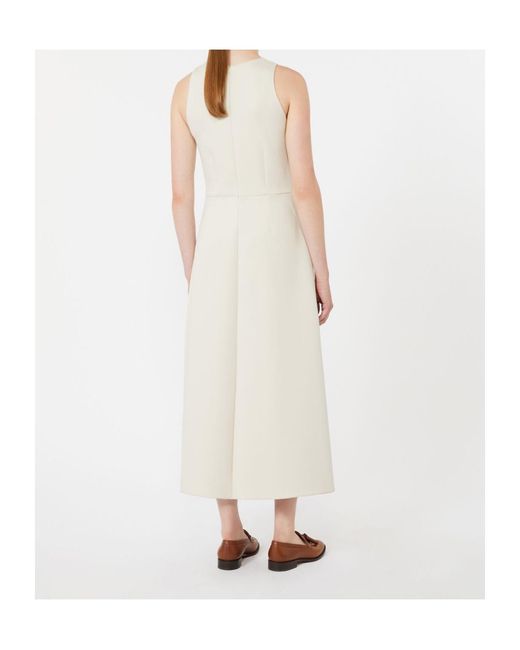 Max Mara White Scuba Jersey Dress