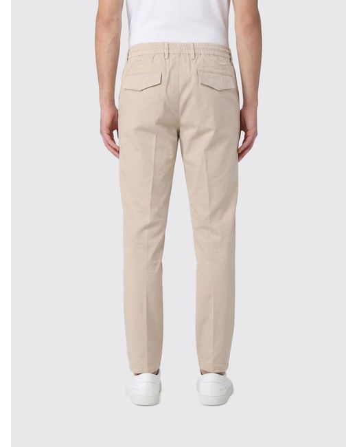Eleventy Natural Drawstring Straight-Leg Pants for men